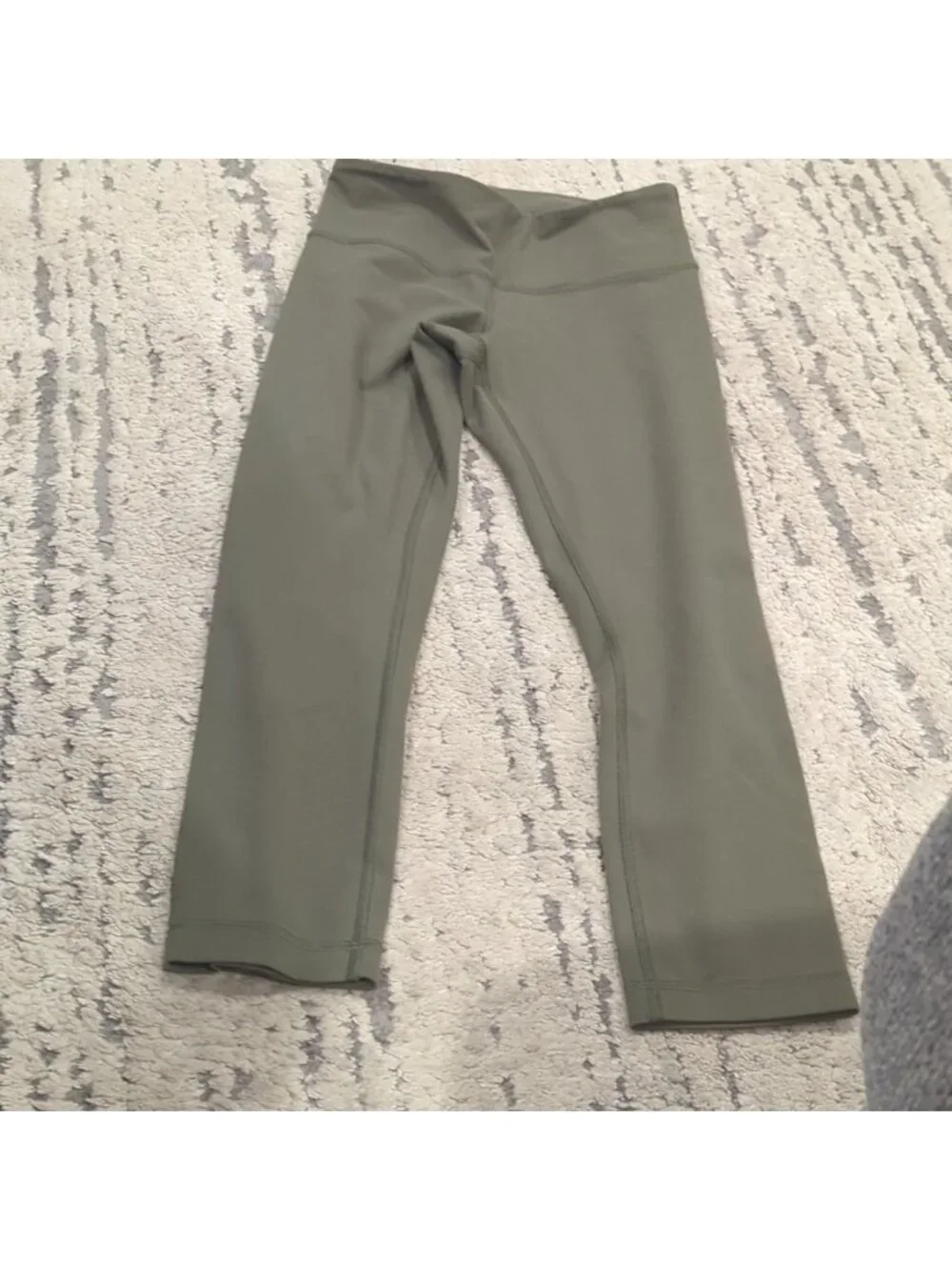 Lululemon Wunder Under Crop II *Full-On Luon Fatigue Green